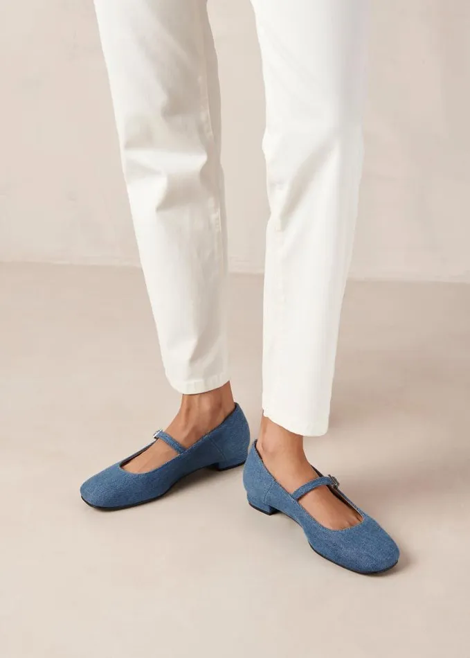 ALOHAS Ballet Flats Women Por Do Sol 8211 Blue Denim Ballet Pumps