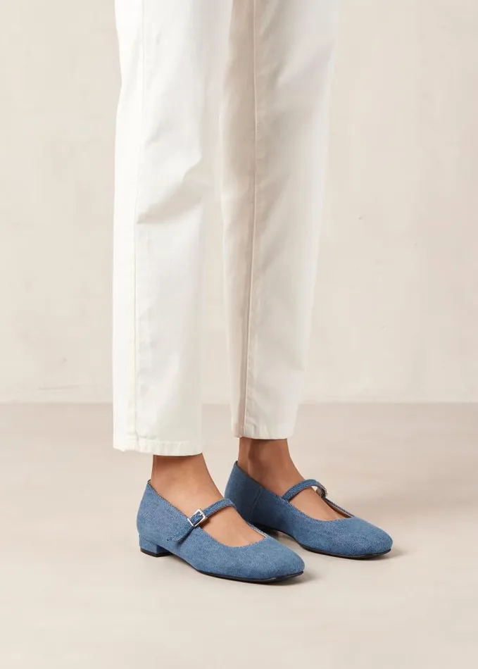 ALOHAS Ballet Flats Women Por Do Sol 8211 Blue Denim Ballet Pumps