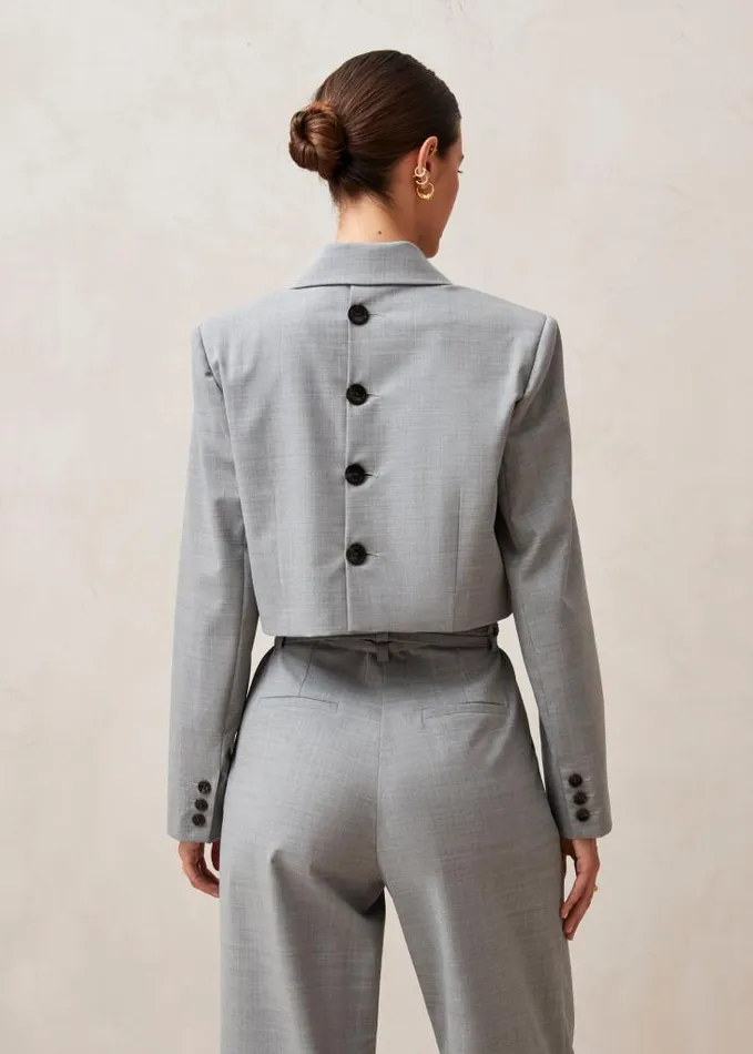 ALOHAS Blazers Women Gigi 8211 Grey WoolBlend Blazer