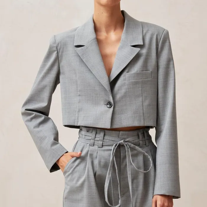 ALOHAS Blazers Women Gigi 8211 Grey WoolBlend Blazer