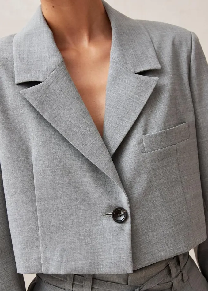 ALOHAS Blazers Women Gigi 8211 Grey WoolBlend Blazer