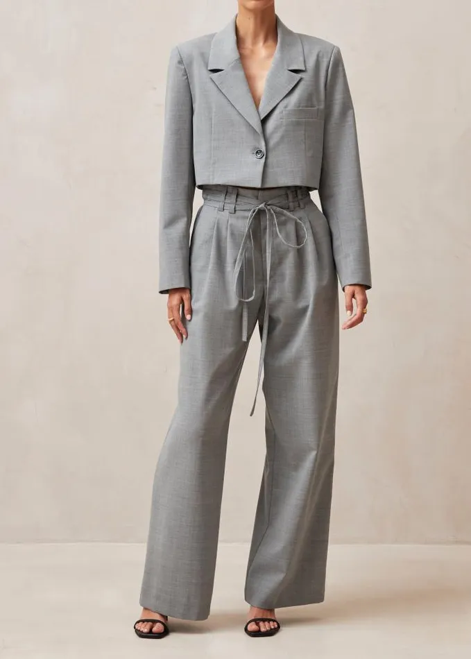 ALOHAS Blazers Women Gigi 8211 Grey WoolBlend Blazer