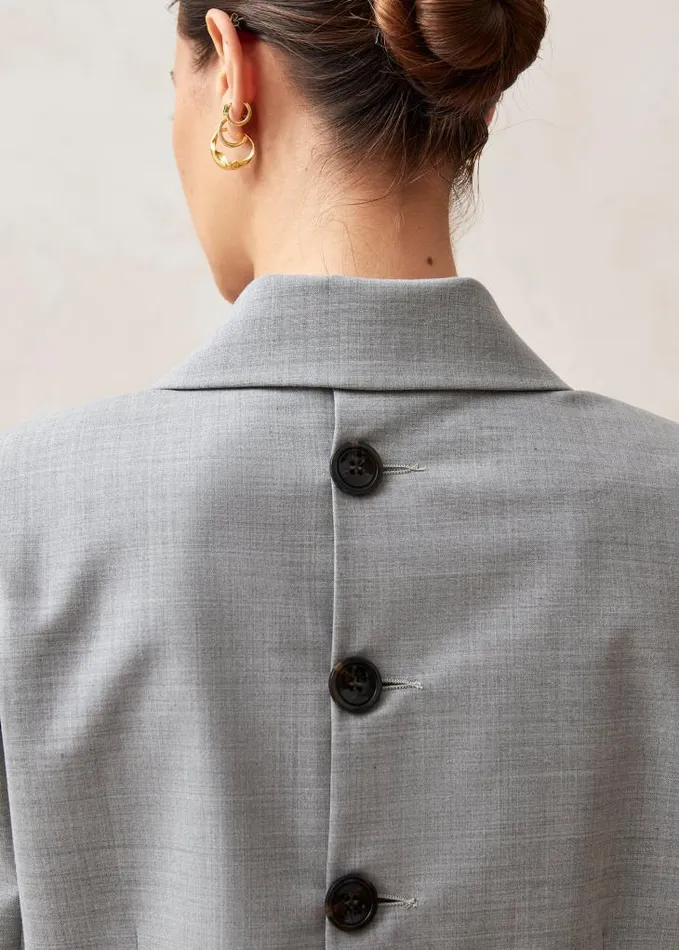 ALOHAS Blazers Women Gigi 8211 Grey WoolBlend Blazer