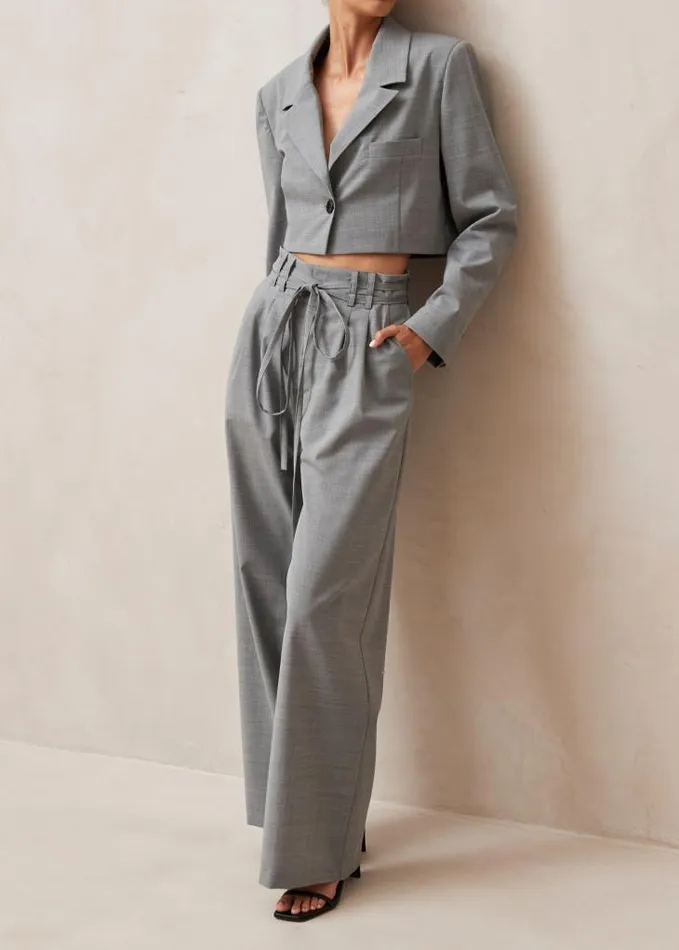 ALOHAS Blazers Women Gigi 8211 Grey WoolBlend Blazer