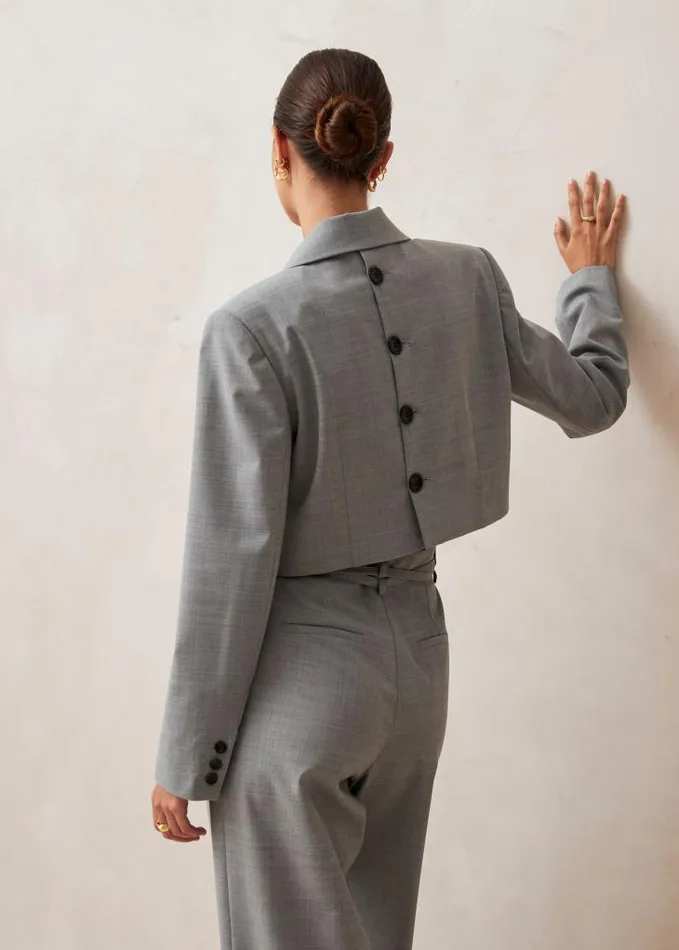 ALOHAS Blazers Women Gigi 8211 Grey WoolBlend Blazer