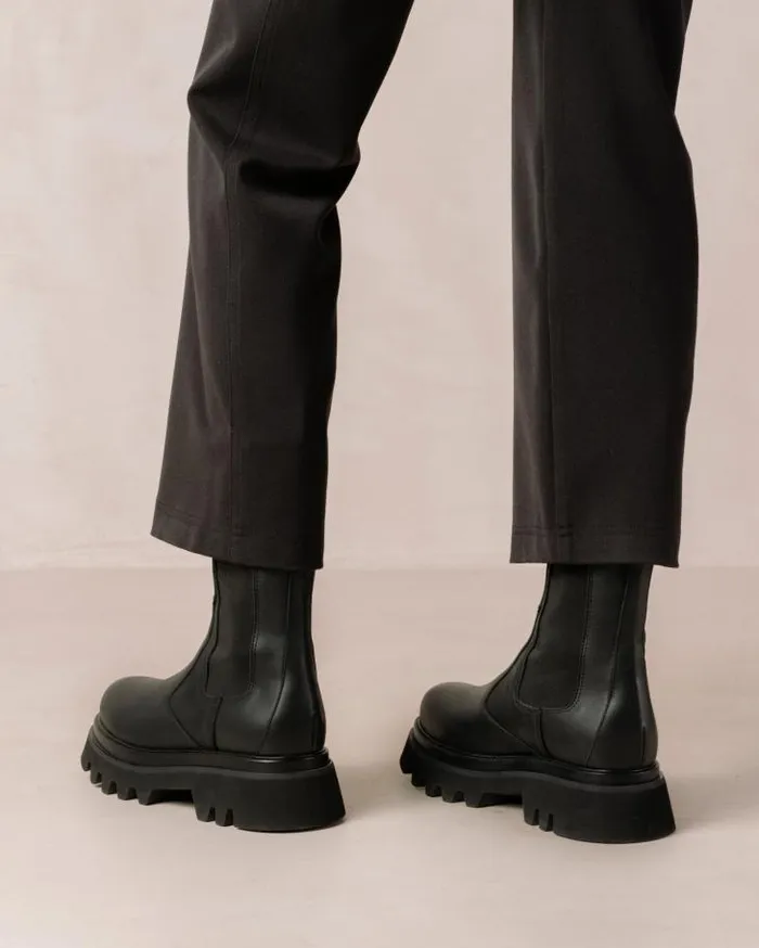 ALOHAS Boots Women All Rounder 8211 Black Leather Boots