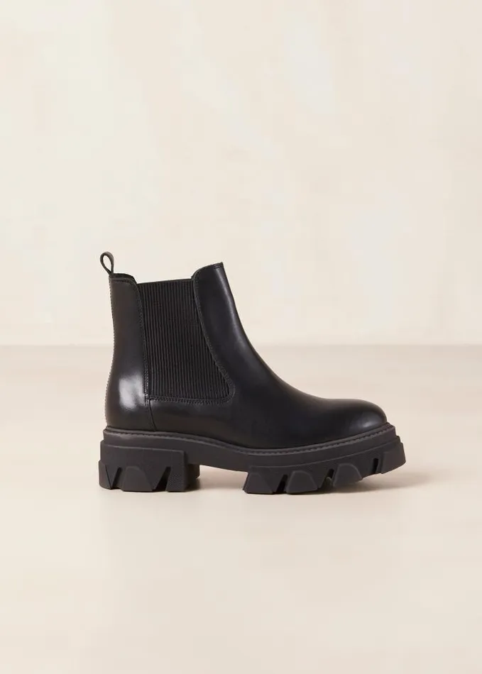 ALOHAS Boots Women Berenice 8211 Black Leather Chelsea Boots
