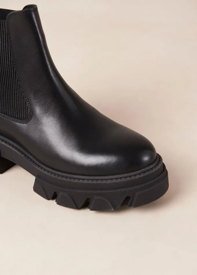 ALOHAS Boots Women Berenice 8211 Black Leather Chelsea Boots