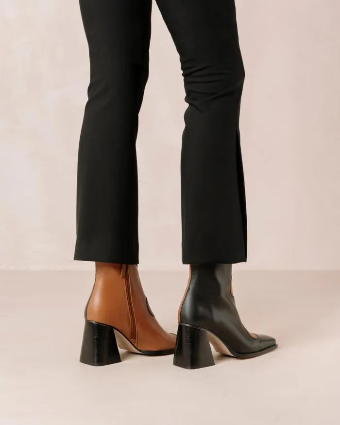 ALOHAS Boots Women Blair Bicolor Black Camel
