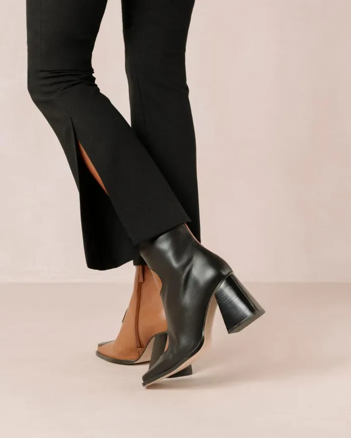 ALOHAS Boots Women Blair Bicolor Black Camel