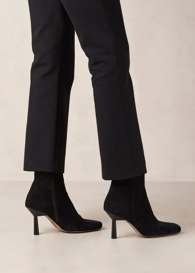 ALOHAS Boots Women Frapp 8211 Black Suede Boots