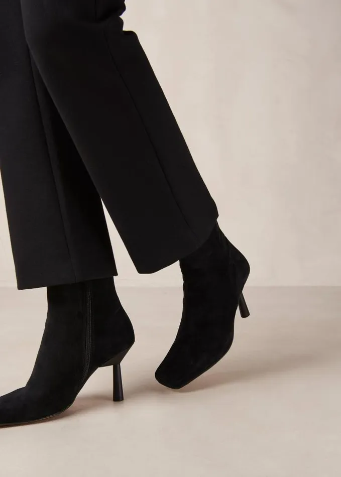 ALOHAS Boots Women Frapp 8211 Black Suede Boots