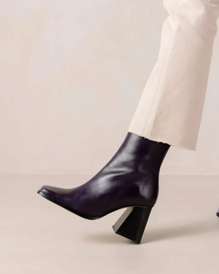 ALOHAS Boots Women South Bicolor 8211 Purple And Lilac Leather Boots