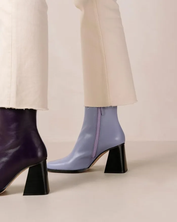 ALOHAS Boots Women South Bicolor 8211 Purple And Lilac Leather Boots