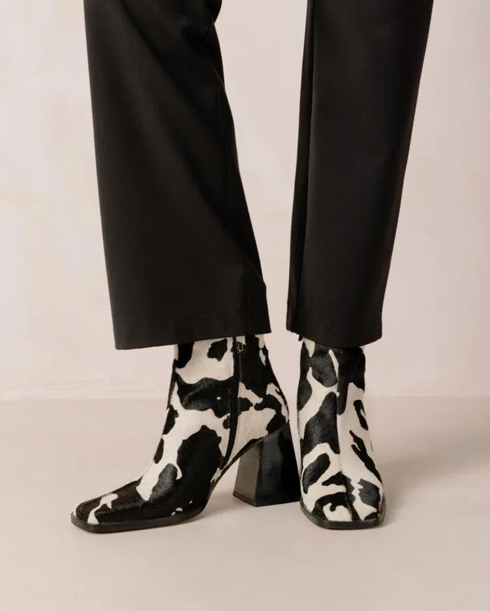 ALOHAS Boots Women South Cow 8211 Cow Print Leather Boots