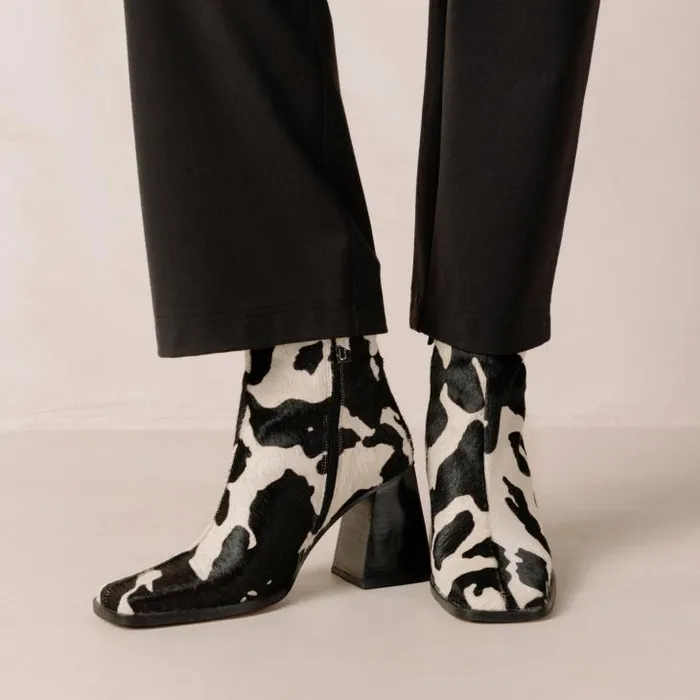 ALOHAS Boots Women South Cow 8211 Cow Print Leather Boots