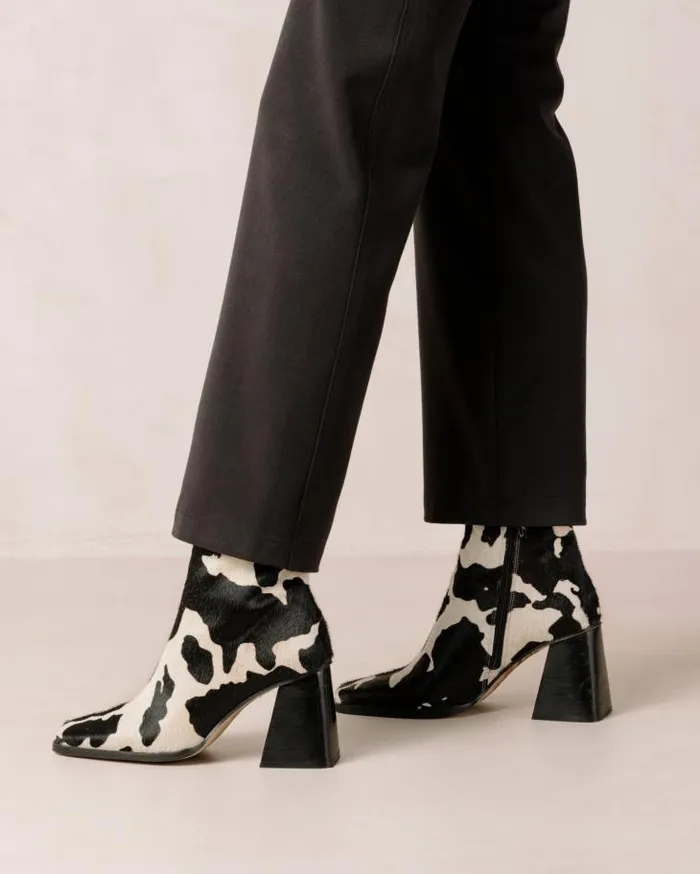 ALOHAS Boots Women South Cow 8211 Cow Print Leather Boots