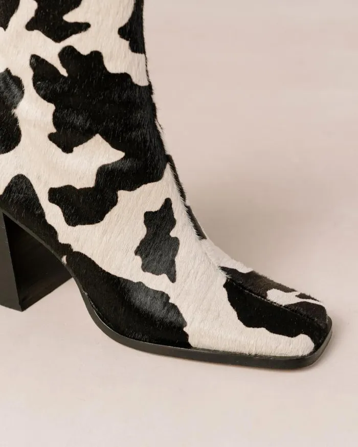 ALOHAS Boots Women South Cow 8211 Cow Print Leather Boots