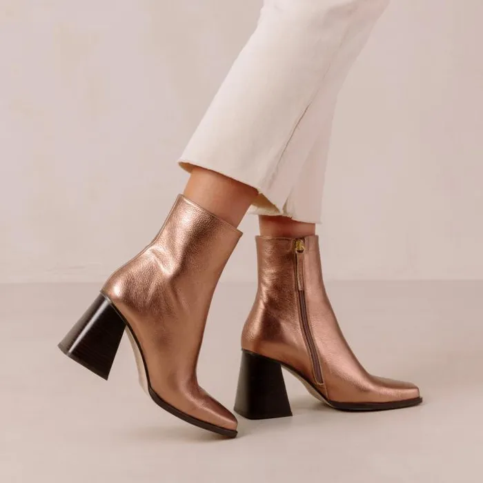 ALOHAS Boots Women South Shimmer 8211 Metallic Leather Boots