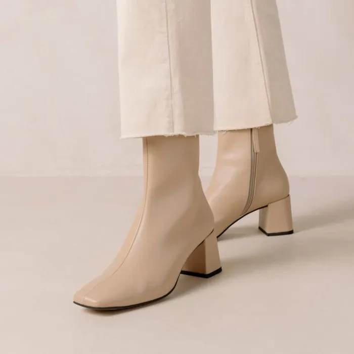 ALOHAS Boots Women Watercolor Tahini Beige