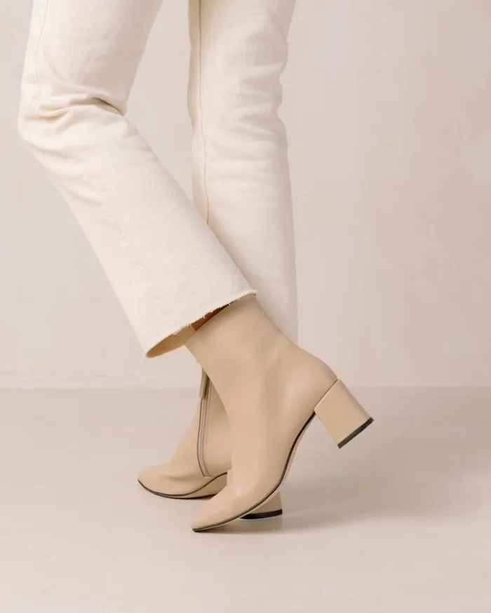 ALOHAS Boots Women Watercolor Tahini Beige