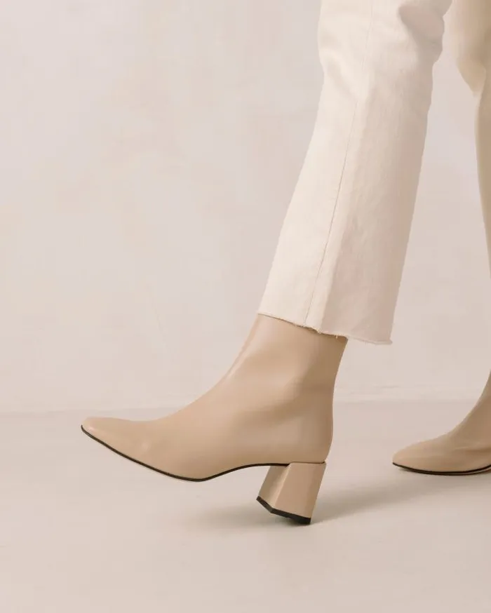 ALOHAS Boots Women Watercolor Tahini Beige