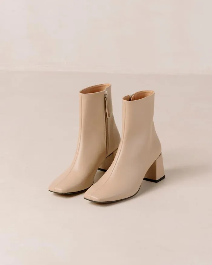 ALOHAS Boots Women Watercolor Tahini Beige