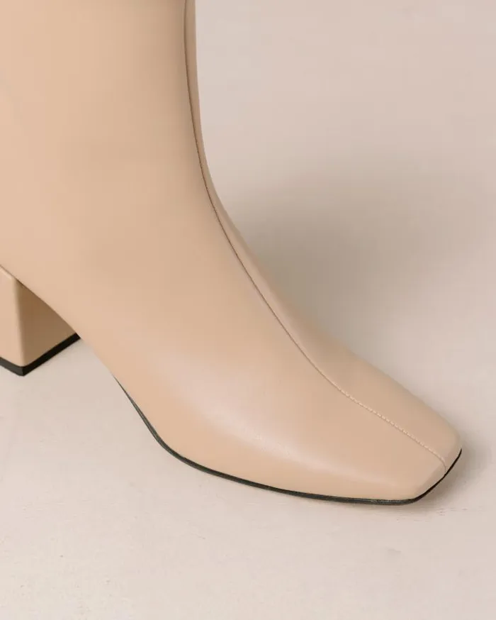 ALOHAS Boots Women Watercolor Tahini Beige