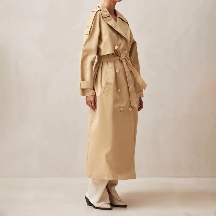 ALOHAS Coats Women Rain 8211 Beige Trench Coat