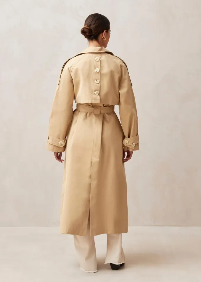 ALOHAS Coats Women Rain 8211 Beige Trench Coat