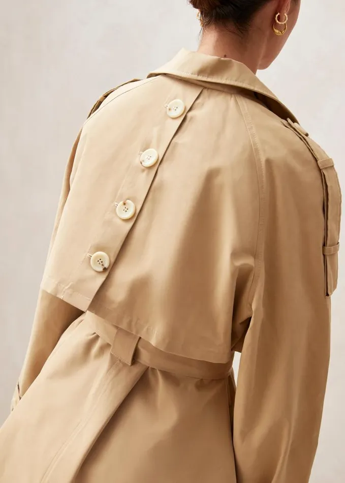 ALOHAS Coats Women Rain 8211 Beige Trench Coat