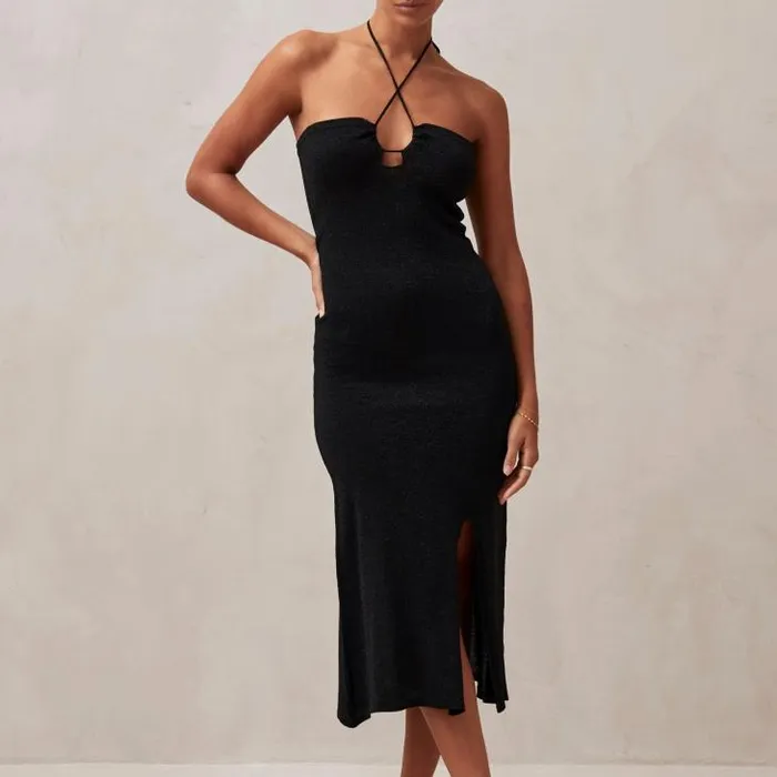 ALOHAS Dresses Women Dancefloor Glim 8211 Black Knit Dress