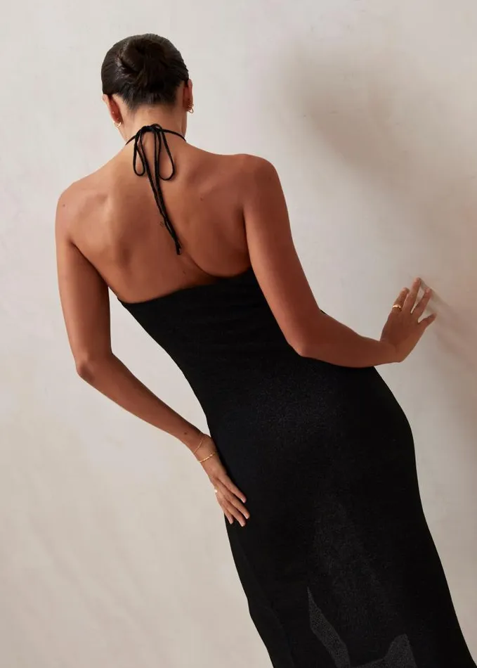 ALOHAS Dresses Women Dancefloor Glim 8211 Black Knit Dress