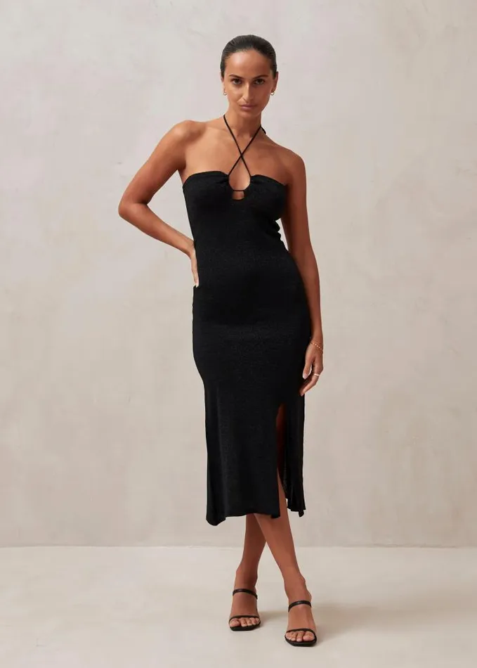 ALOHAS Dresses Women Dancefloor Glim 8211 Black Knit Dress