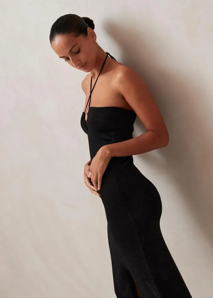 ALOHAS Dresses Women Dancefloor Glim 8211 Black Knit Dress