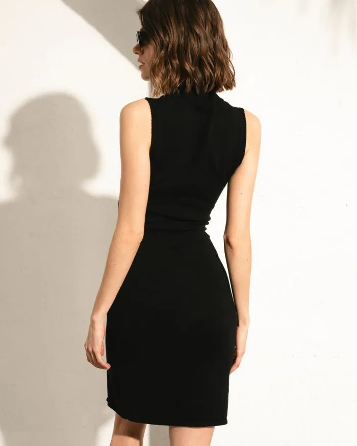 ALOHAS Dresses Women Idol 8211 Black Knit Dress