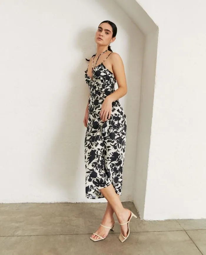 ALOHAS Dresses Women Night Owl 8211 Black And White Dress