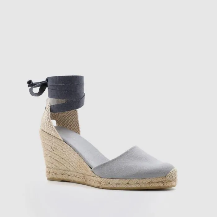 ALOHAS Espadrilles Women Clara By Day 8211 Gray Canvas Espadrilles