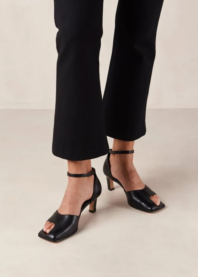 ALOHAS Heels Women Cliff 8211 Black Leather Pumps