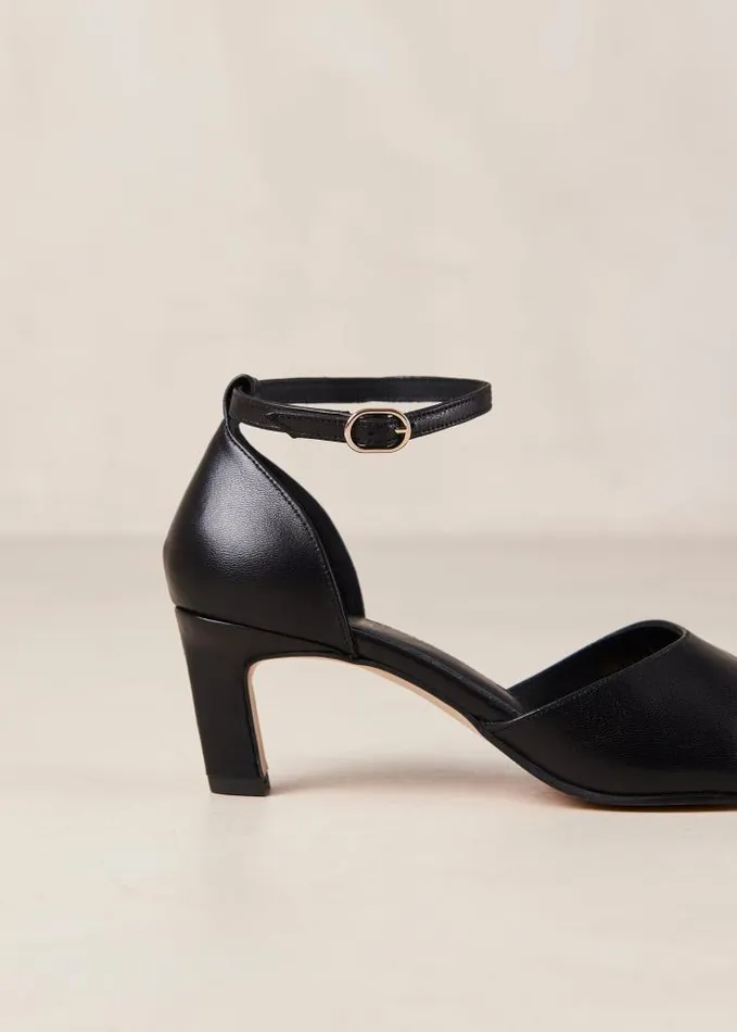 ALOHAS Heels Women Cliff 8211 Black Leather Pumps