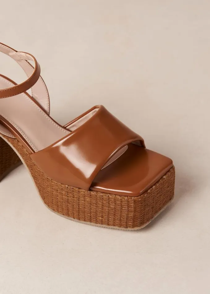 ALOHAS Heels Women Jazzy 8211 Brown Vegan Sandals