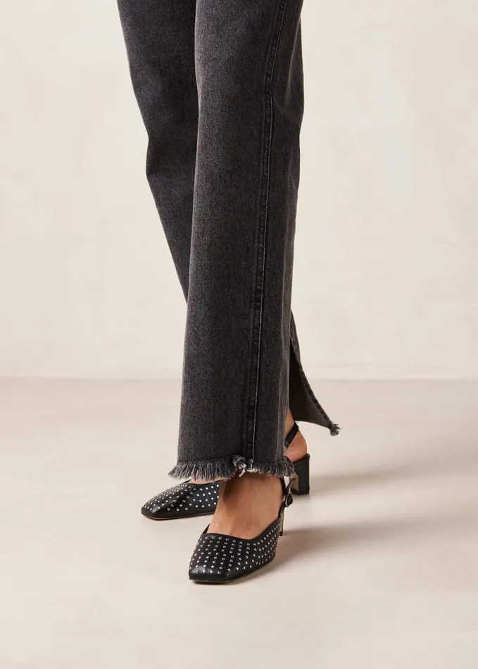 ALOHAS Heels Women Lindy 8211 Black Leather Pumps