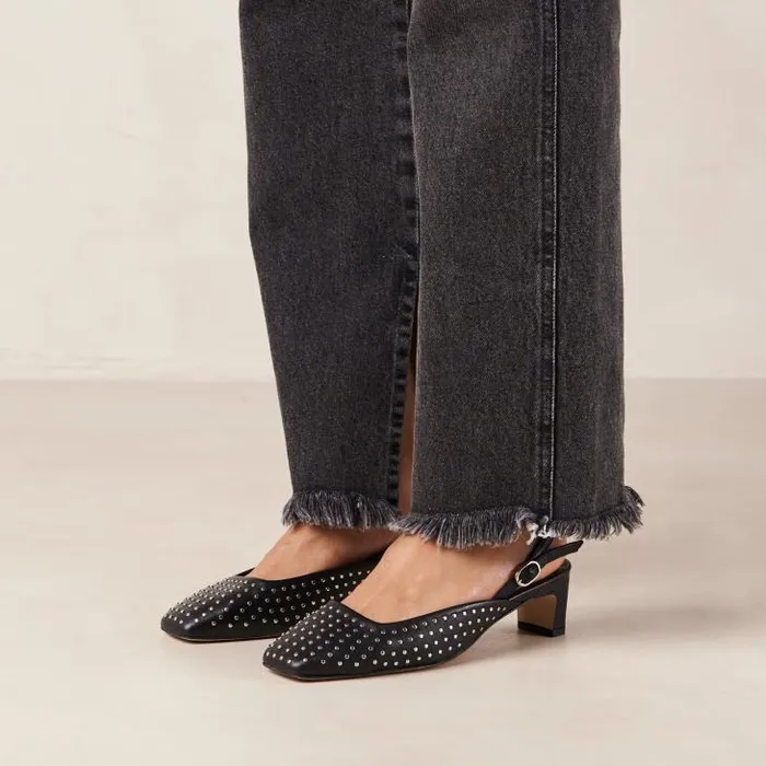 ALOHAS Heels Women Lindy 8211 Black Leather Pumps