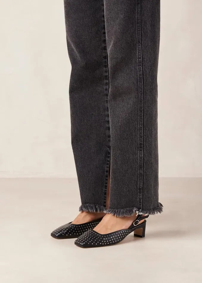 ALOHAS Heels Women Lindy 8211 Black Leather Pumps