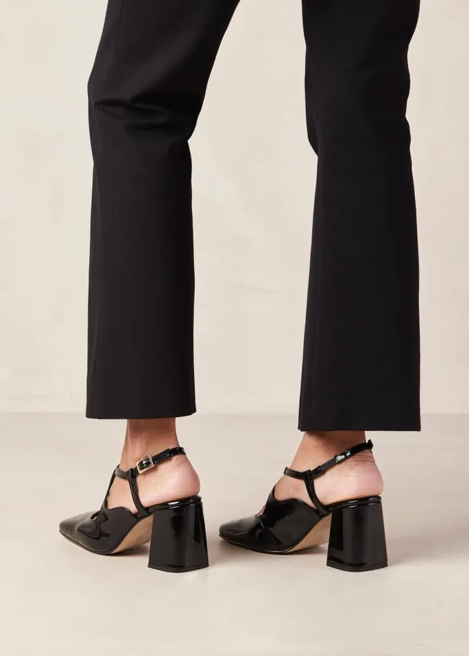 ALOHAS Heels Women Reggie 8211 Black Patent Leather Pumps