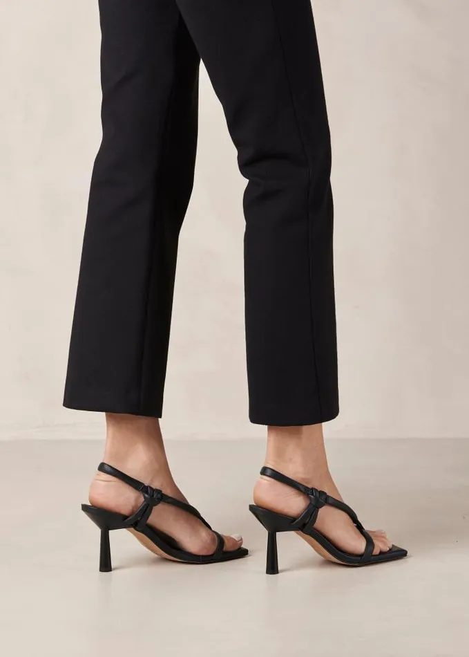 ALOHAS Heels Women Sheila 8211 Black Leather Sandals