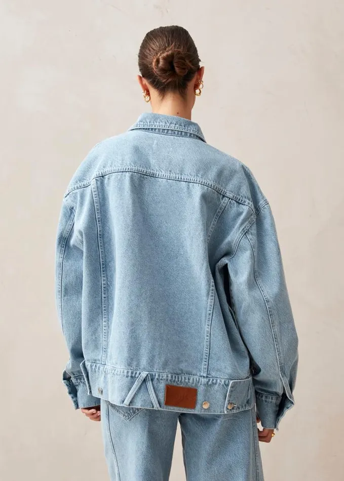 ALOHAS Jackets Women Alaska 8211 Blue Denim Jacket