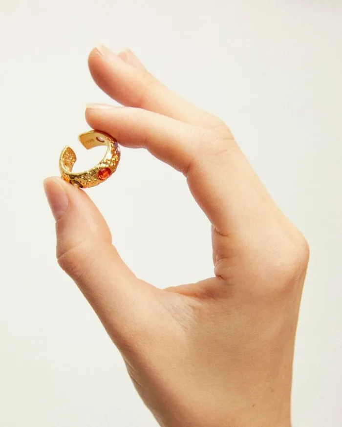 ALOHAS Jewelry Women Libra 8211 Chunky Gold Ring