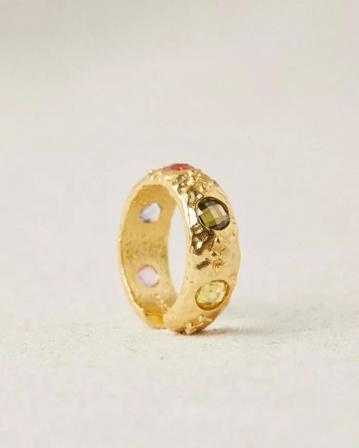 ALOHAS Jewelry Women Libra 8211 Chunky Gold Ring