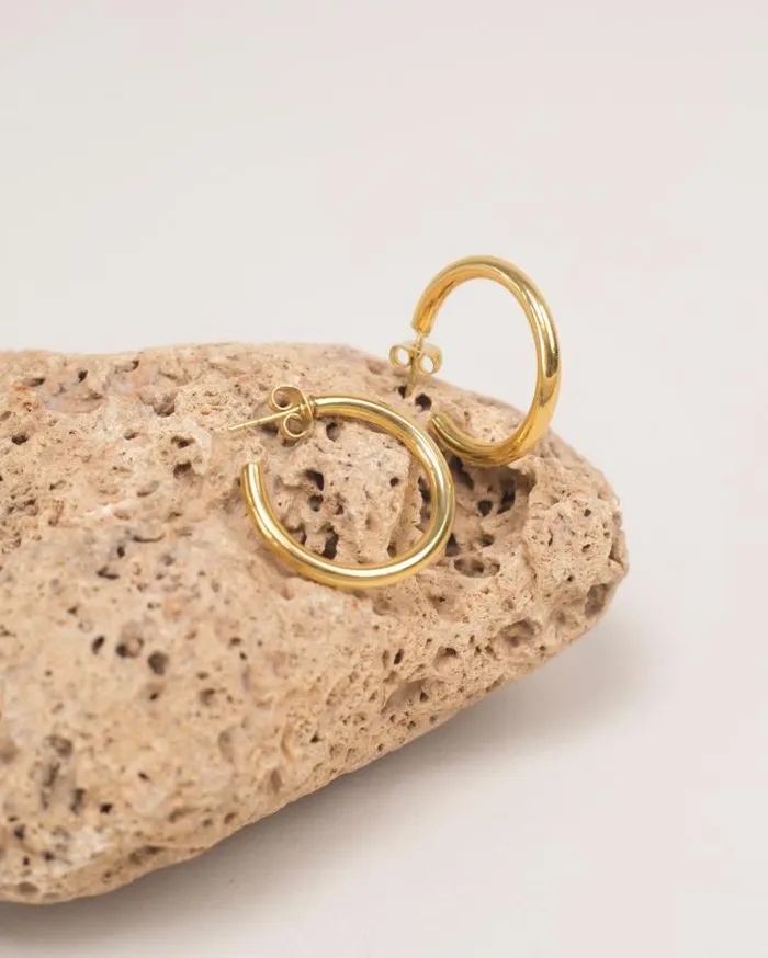 ALOHAS Jewelry Women Nice Nail 8211 Gold Earring